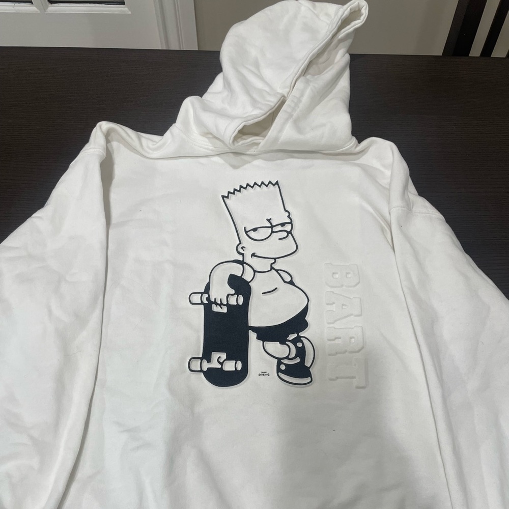 White Bart hoodie